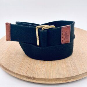 Polo Ralph Lauren Belt Mens 40 Black Nylon Brass Buckle Golf